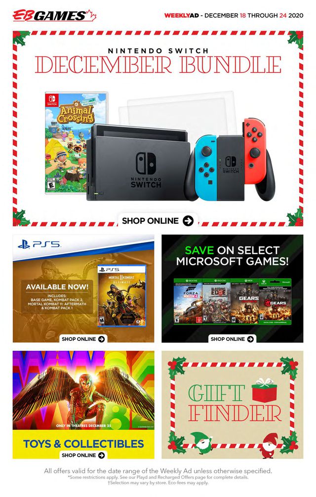 EB Games Flyer from 12/18/2020