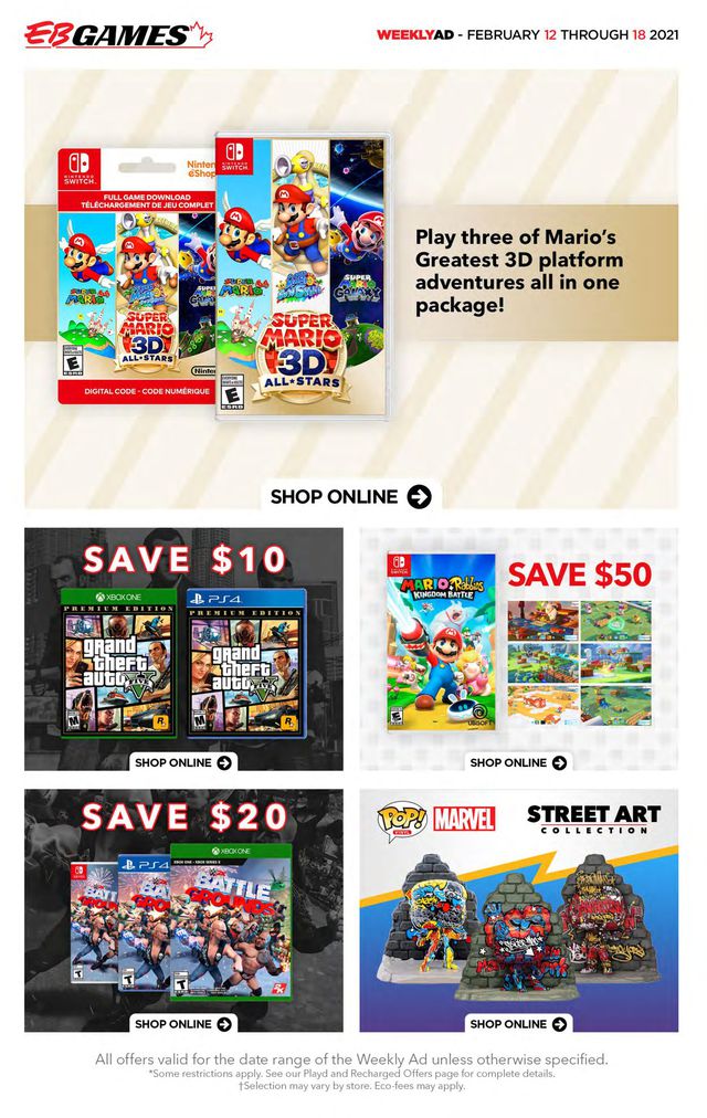 EB Games Flyer from 02/12/2021