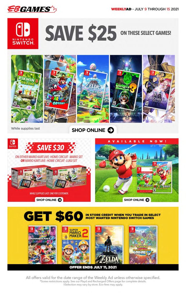 EB Games Flyer from 07/09/2021