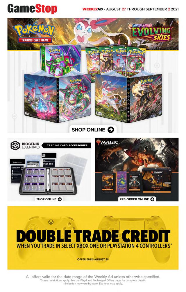 EB Games Flyer from 08/27/2021
