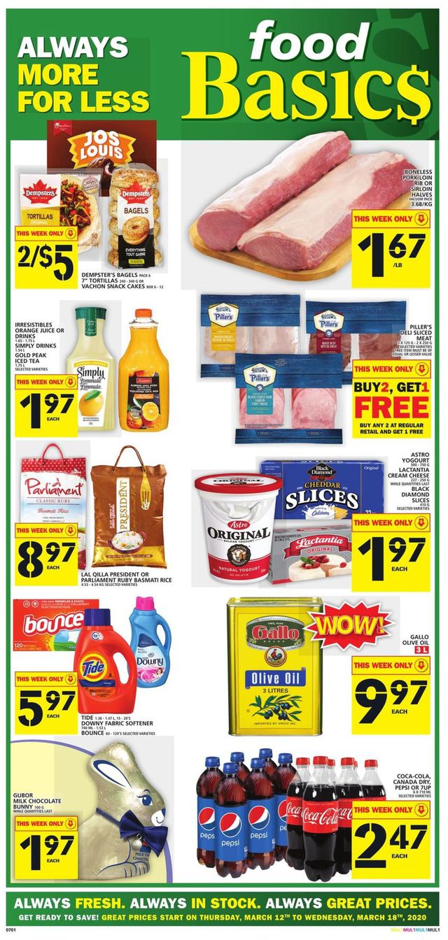 Food Basics Flyer from 03/12/2020