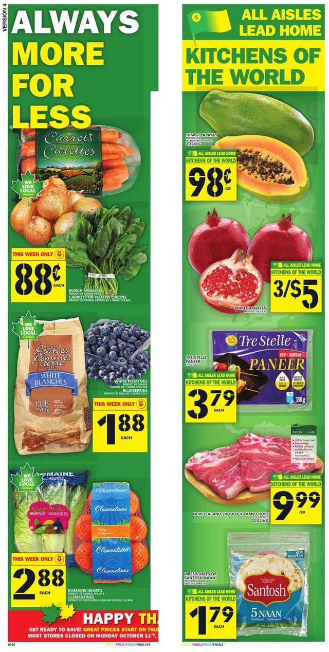 Food Basics Flyer from 10/07/2021