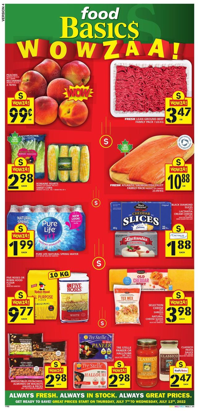 Food Basics Flyer from 07/07/2022