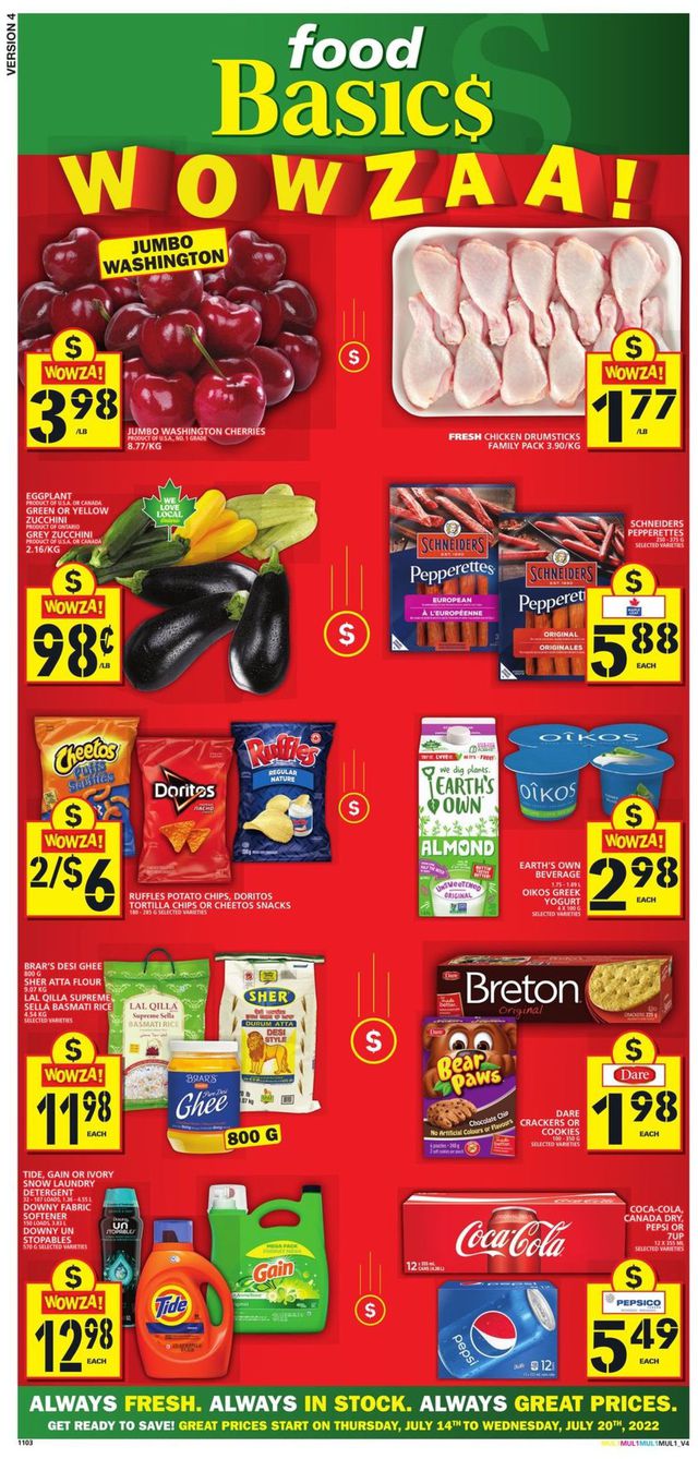 Food Basics Flyer from 07/14/2022