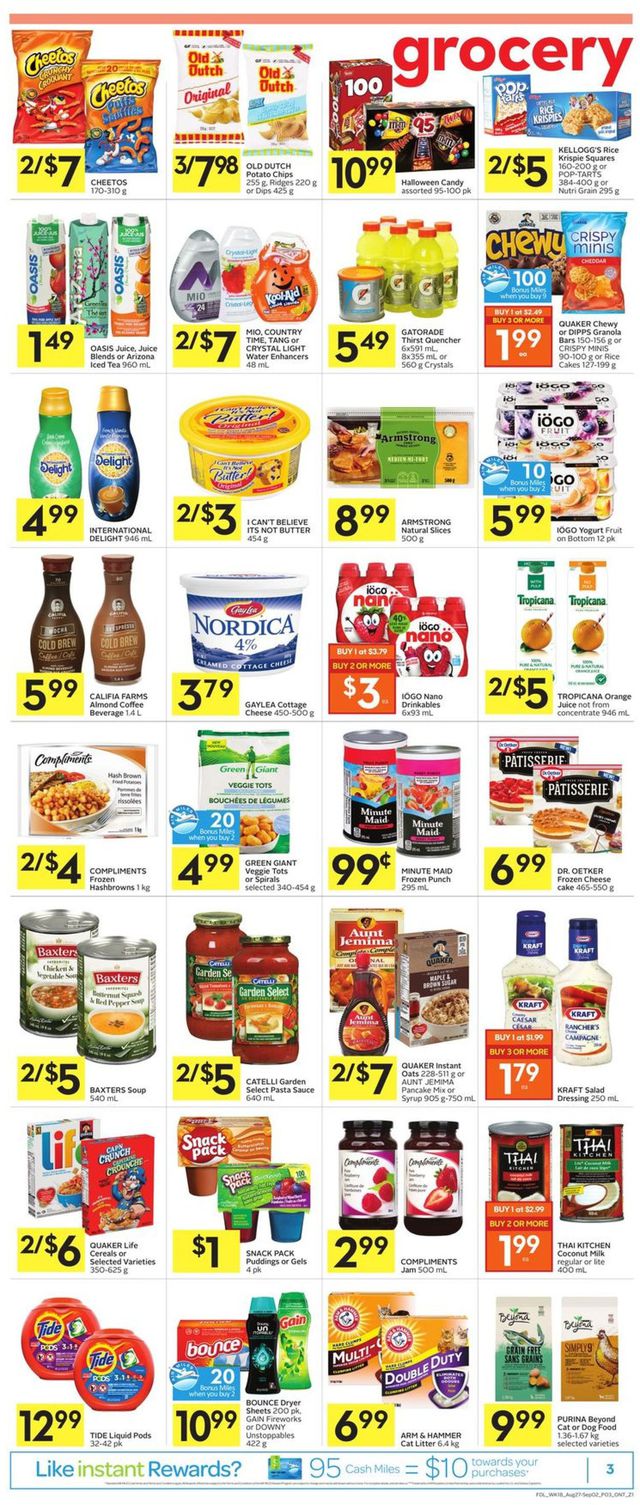 Foodland Flyer from 08/27/2020