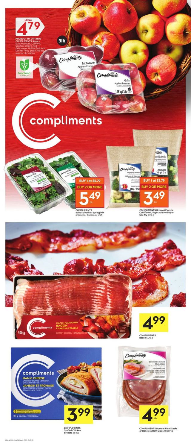 Foodland Flyer from 11/05/2020