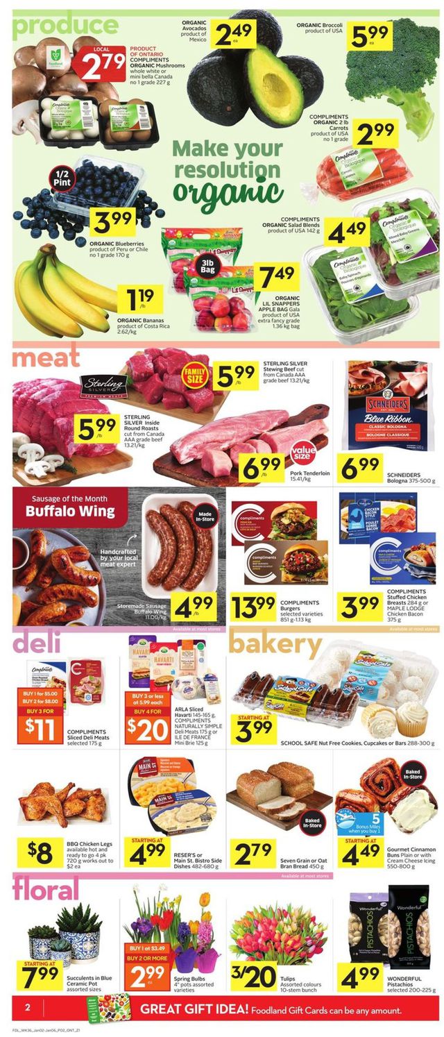 Foodland Flyer from 01/02/2021