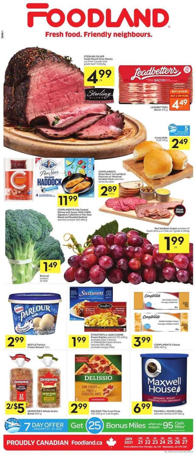Foodland Flyer from 01/21/2021