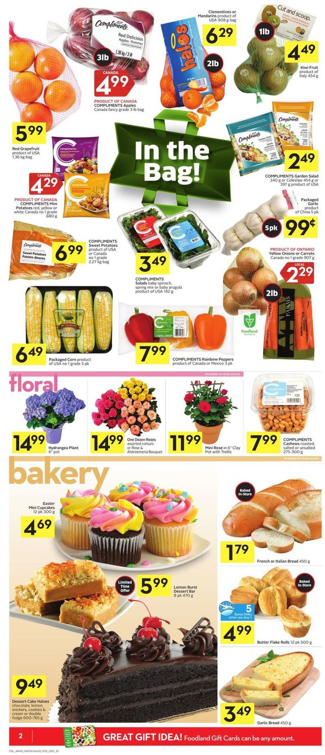 Foodland Flyer from 03/04/2021
