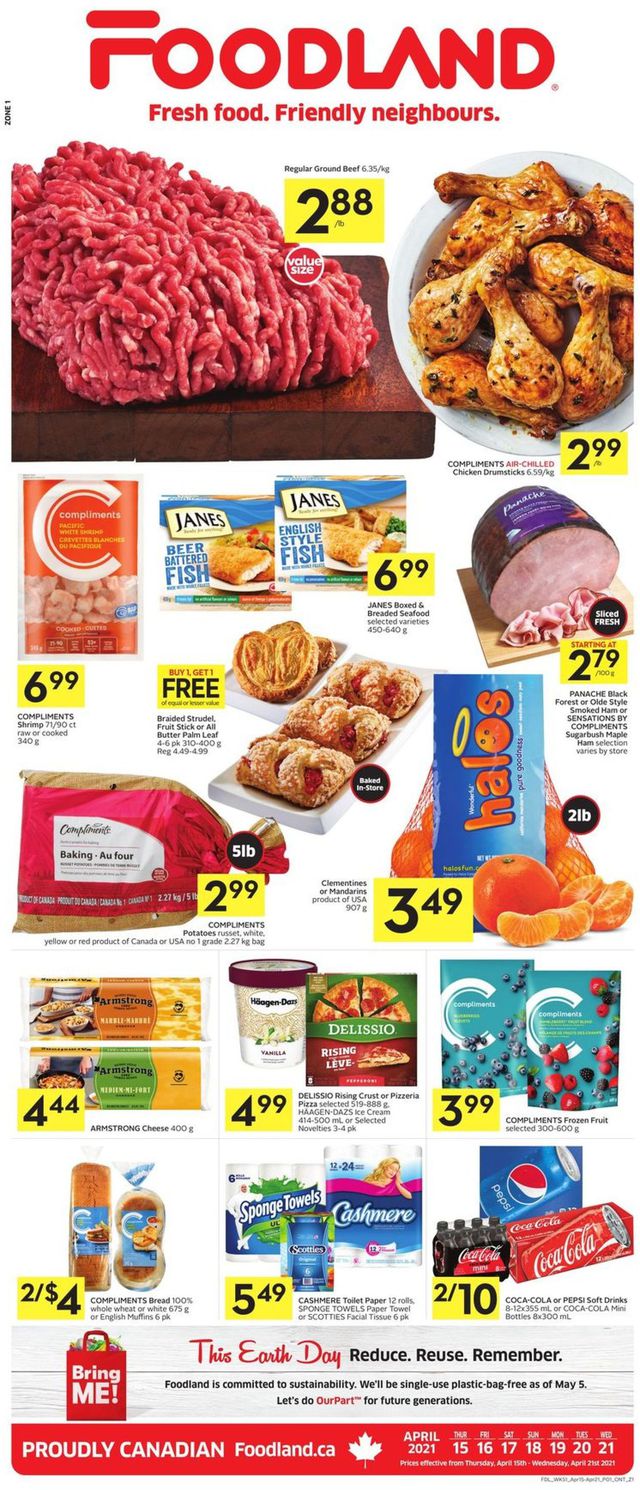 Foodland Flyer from 04/15/2021