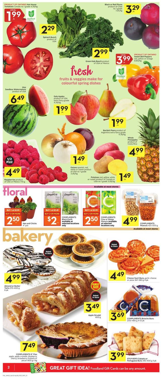 Foodland Flyer from 04/22/2021