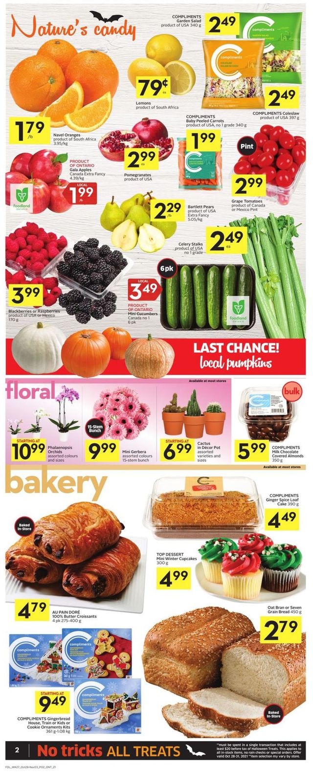 Foodland Flyer from 10/28/2021