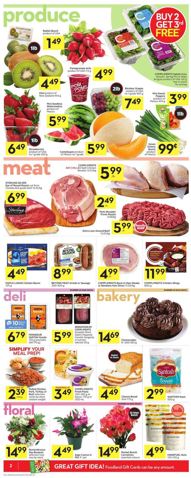 Foodland Flyer from 11/04/2021