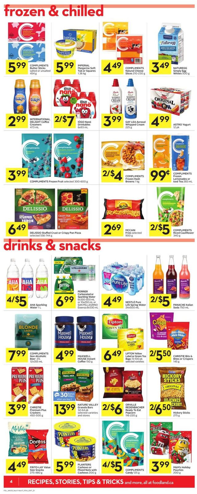 Foodland Flyer from 11/11/2021