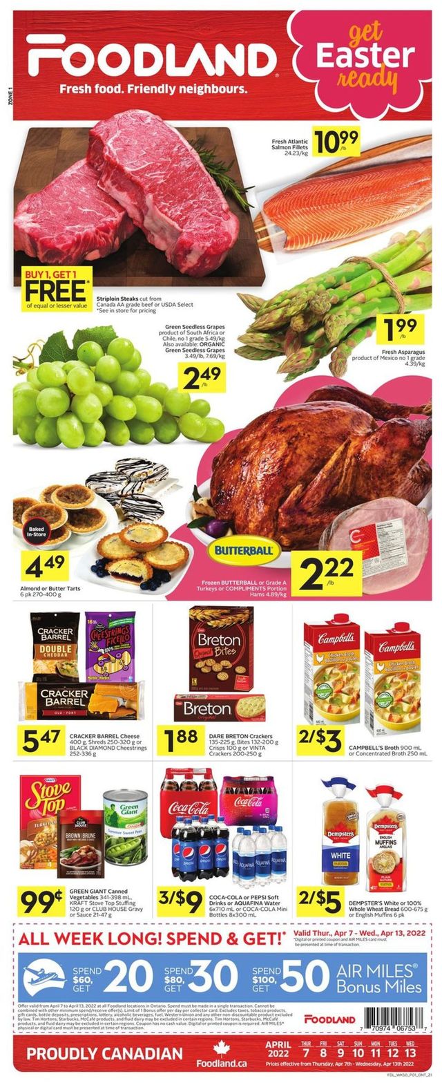 Foodland Flyer from 04/07/2022