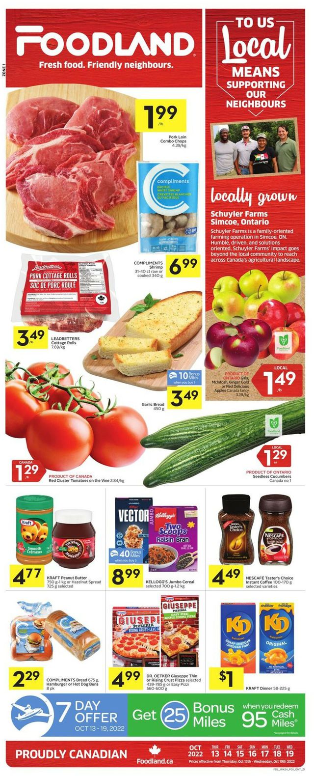 Foodland Flyer from 10/13/2022