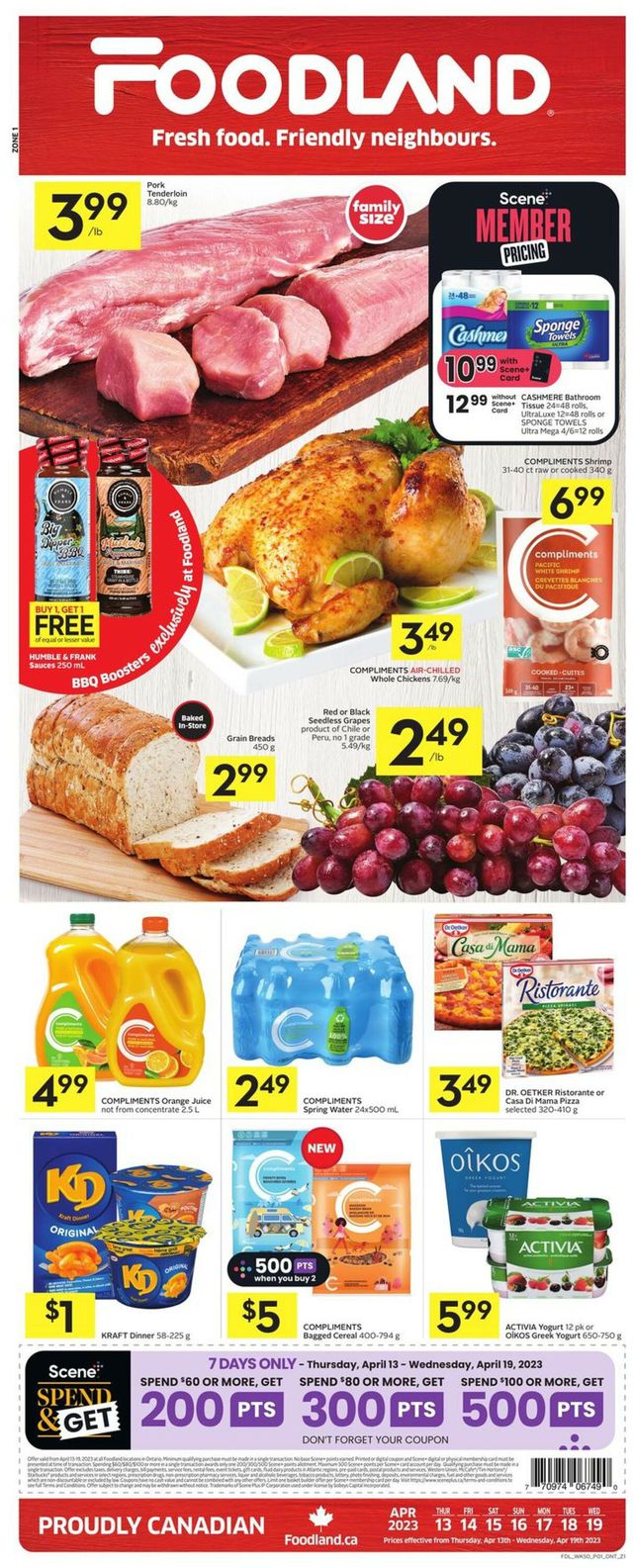 Foodland Flyer from 04/13/2023
