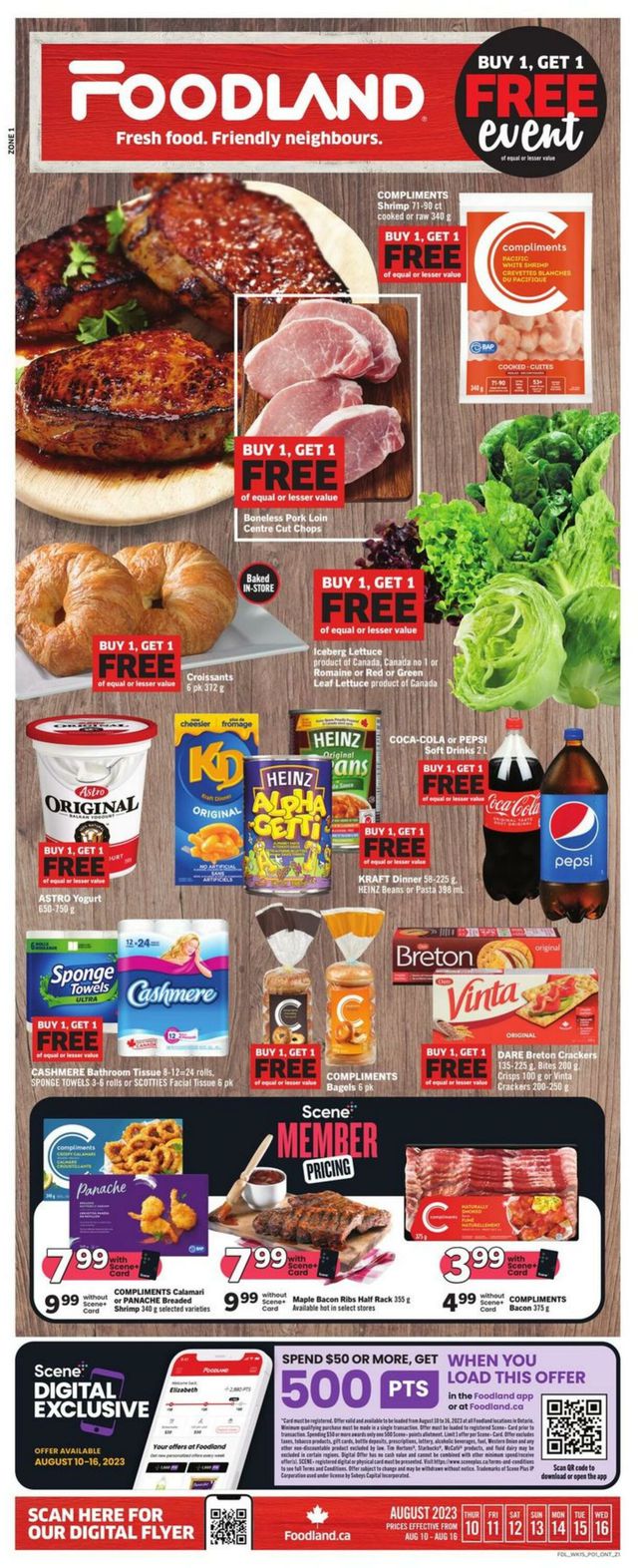 Foodland Flyer from 08/10/2023