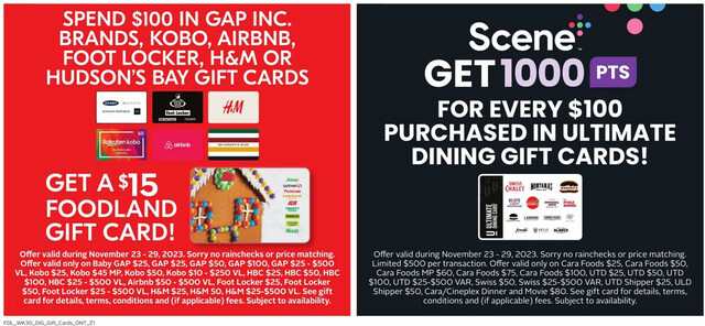 Foodland Flyer from 11/23/2023