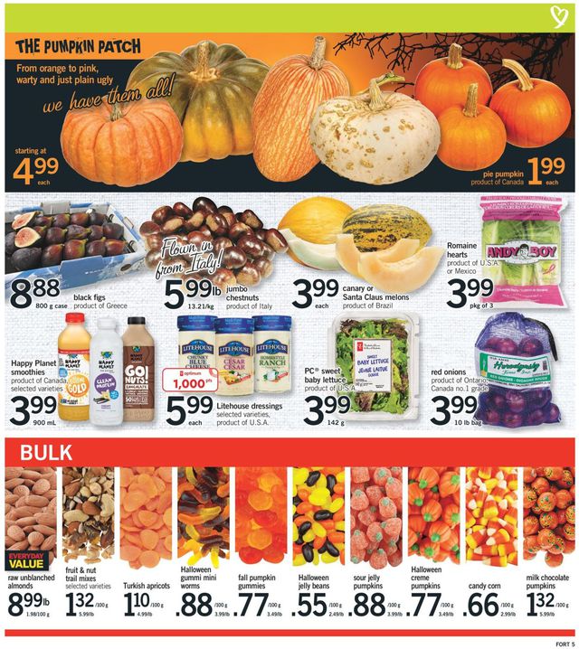 Fortinos Flyer from 10/17/2019