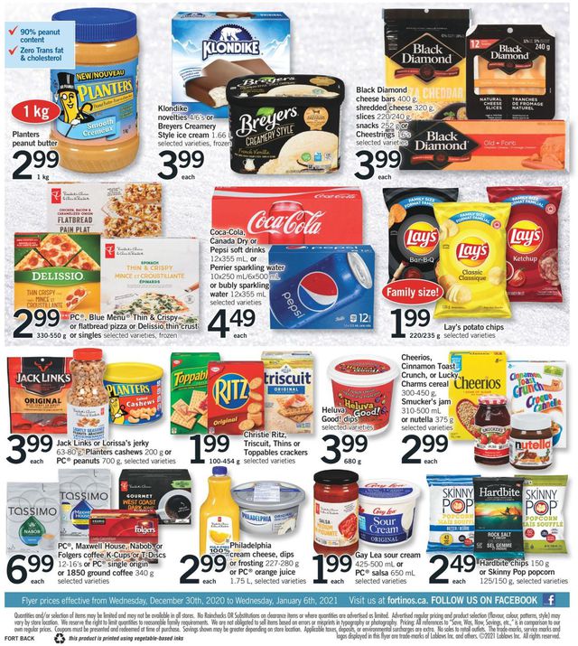 Fortinos Flyer from 12/31/2020