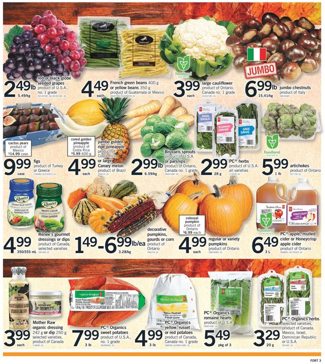 Fortinos Flyer from 09/30/2021