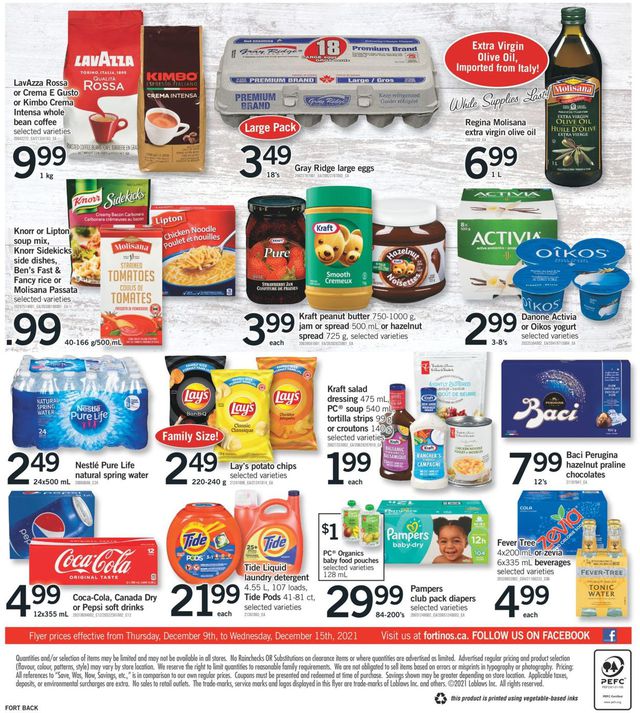 Fortinos Flyer from 12/09/2021
