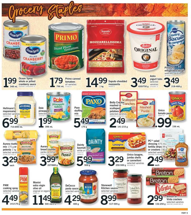 Fortinos Flyer from 09/29/2022