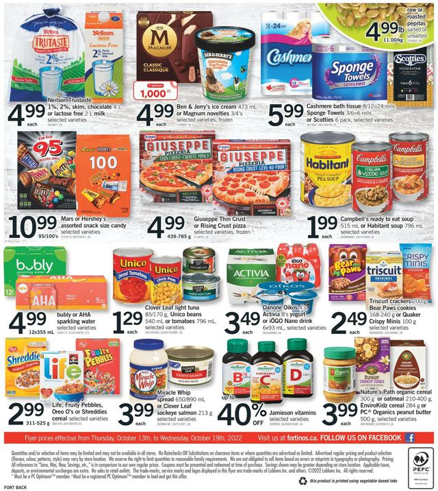 Fortinos Flyer from 10/13/2022
