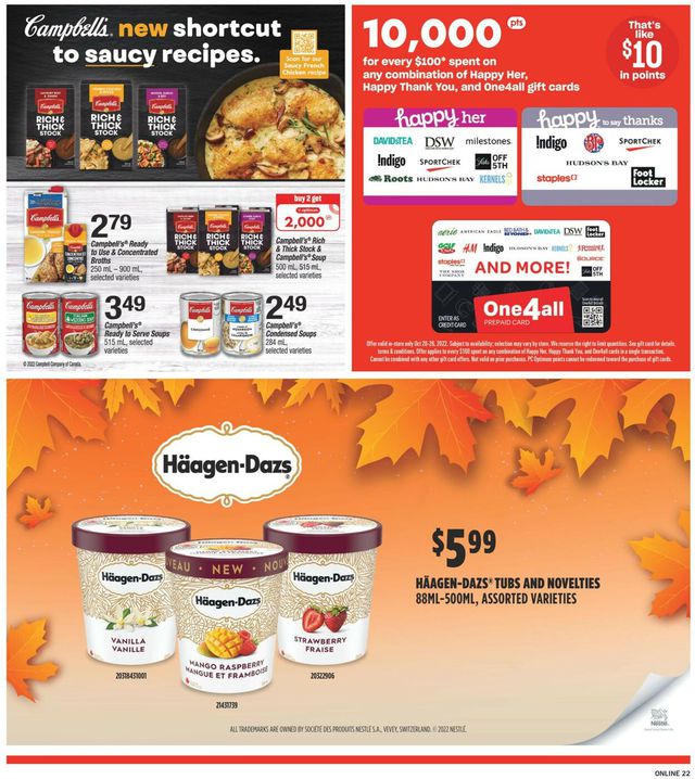 Fortinos Flyer from 10/20/2022