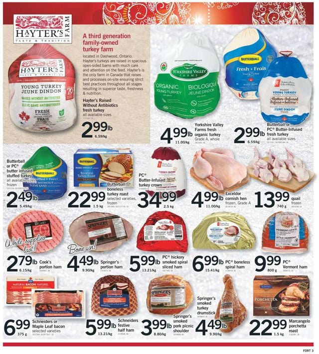 Fortinos Flyer from 12/22/2022