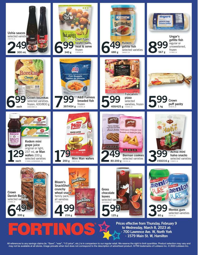 Fortinos Flyer from 02/09/2023