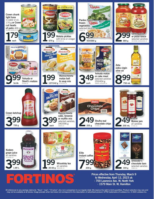 Fortinos Flyer from 03/23/2023