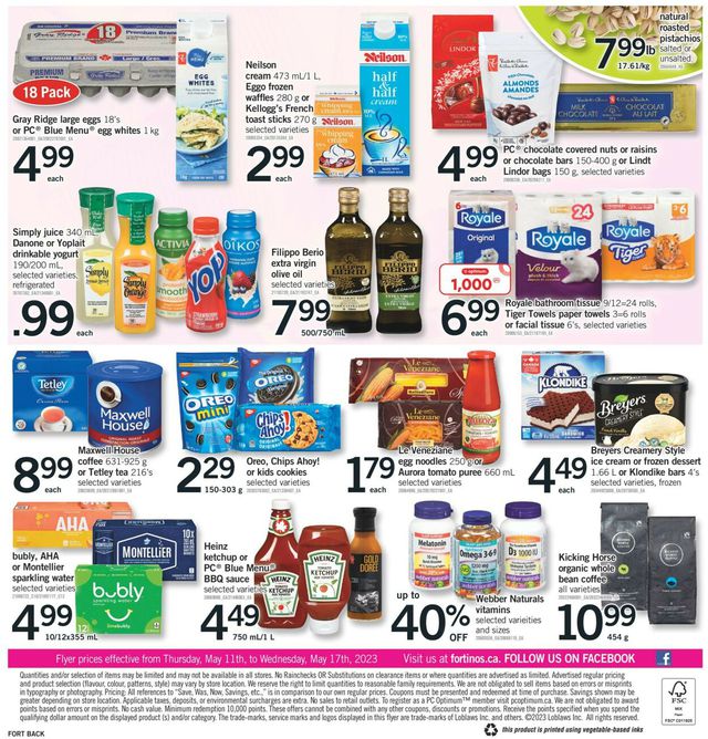 Fortinos Flyer from 05/11/2023