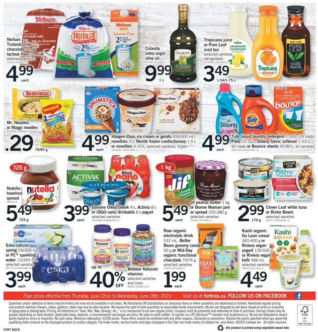 Fortinos Flyer from 06/22/2023