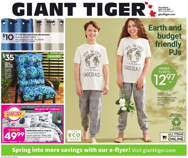 Giant Tiger Flyer from 04/14/2021