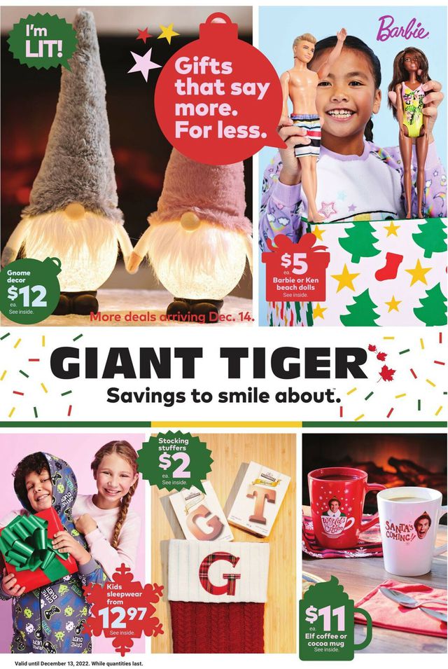 Giant Tiger Flyer from 11/30/2022