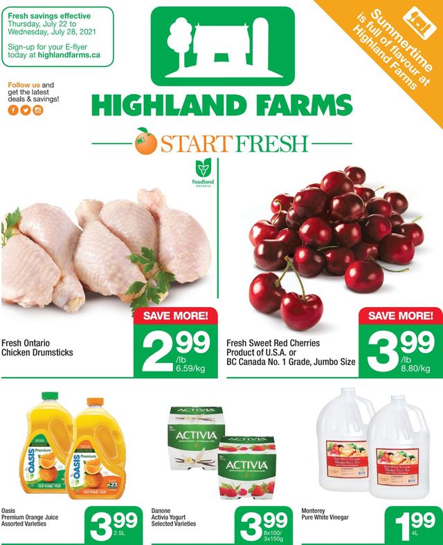 Highland Farms Flyer from 07/22/2021