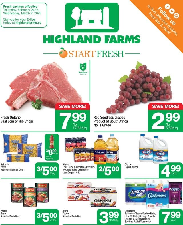 Highland Farms Flyer from 02/24/2022