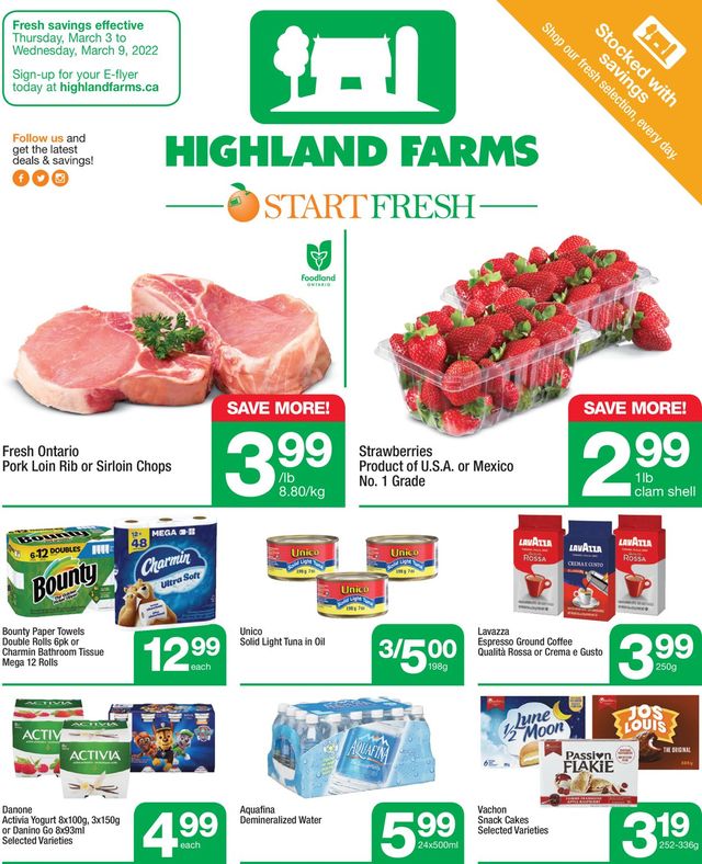 Highland Farms Flyer from 03/03/2022