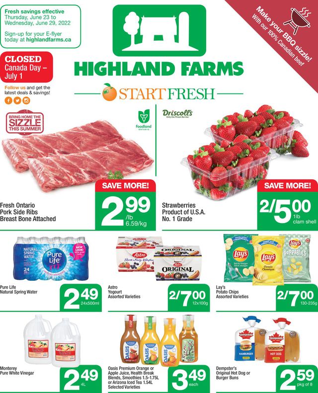 Highland Farms Flyer from 06/23/2022