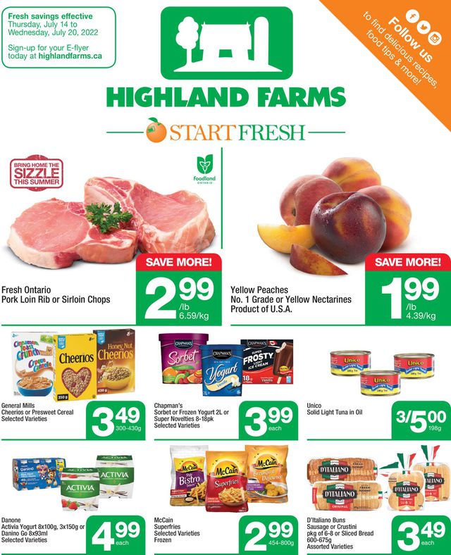 Highland Farms Flyer from 07/14/2022