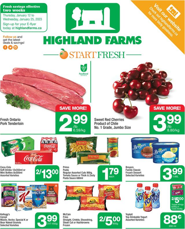 Highland Farms Flyer from 01/12/2023