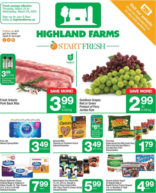 Highland Farms Flyer from 03/23/2023