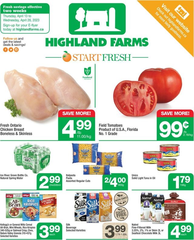 Highland Farms Flyer from 04/13/2023