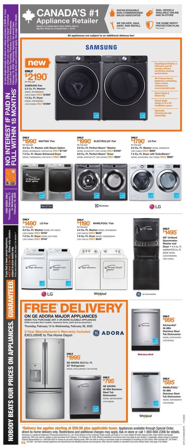 Home Depot Flyer from 02/13/2020