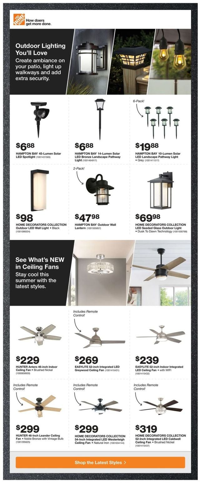 Home Depot Flyer from 06/18/2020