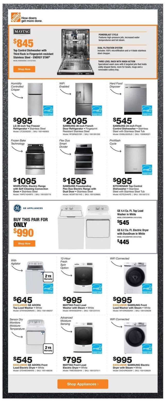 Home Depot Flyer from 08/13/2020