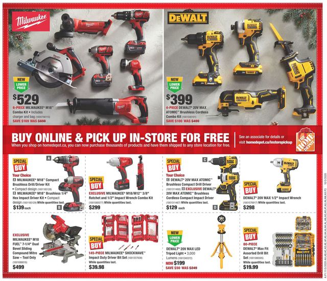 Home Depot Flyer from 11/05/2020
