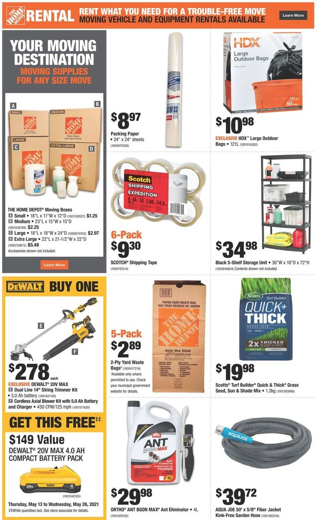 Home Depot Flyer from 05/13/2021